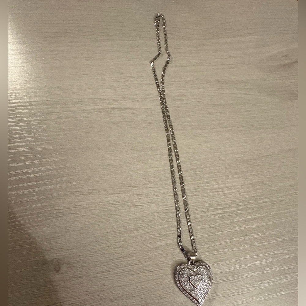 Elegant 18K gold plated  Heart‎ Pendant Necklace, Swarovski